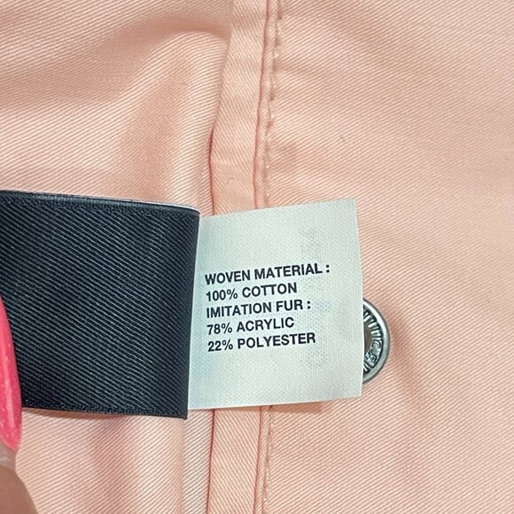 New Gap Reversible Vest Small Pink Faux Fur Full Zip - Picture 6 of 7